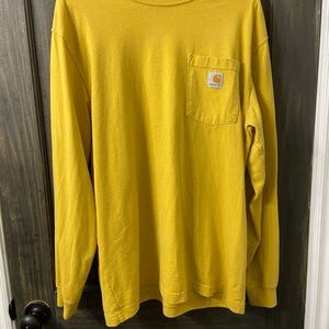 Men’s Carhartt, long sleeve shirt with graphic on back